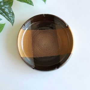 Vintage Pottery Craft Ashtray Trinket Dish Decor